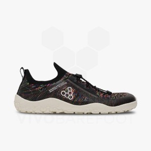 Black Vivobarefoot Primus Trail Knit FG Men's Hiking Shoes | AU430YF