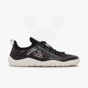 Black Vivobarefoot Primus Trail Knit FG Women's Hiking Shoes | AU256QC