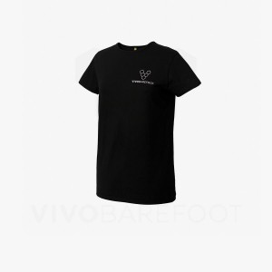 Black Vivobarefoot Rapanui Sport Men's T Shirts | AU275XG