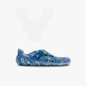 Blue Light Turquoise Vivobarefoot Ultra Bloom Kids' Shoes | AU047RX