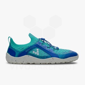 Blue Vivobarefoot Primus Trail Knit FG Women's Trail Running Shoes | AU200UK