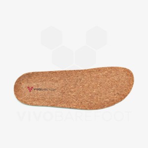 Brown Vivobarefoot Cork Women's Insoles | AU108IR