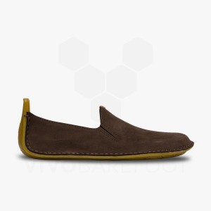 Coffee Vivobarefoot Ababa II Men's Lifestyle Shoes | AU302WH