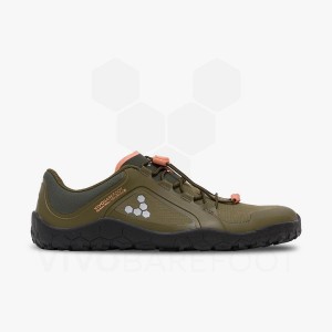 Dark Olive Vivobarefoot Primus Trail III All Weather FG Women's Hiking Shoes | AU263JE