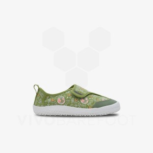 Green Vivobarefoot Gaia Preschool Kids' Shoes | AU056IR