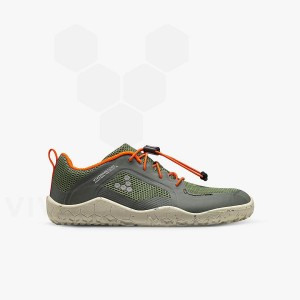 Green Vivobarefoot Primus Trail II FG Kids' Shoes | AU024OB