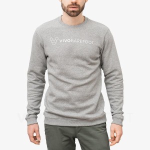 Grey Vivobarefoot Rapanui Men's Sweatshirt | AU272AS