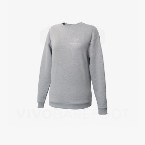 Grey Vivobarefoot Rapanui Sport Men's Sweatshirt | AU271BA