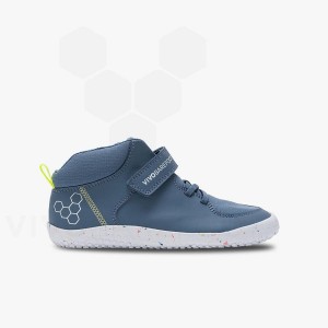 Indigo Vivobarefoot Primus Ludo Hi Juniors Kids' Shoes | AU027LQ