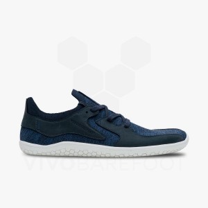 Navy Vivobarefoot Primus Asana Men's Lifestyle Shoes | AU307RX