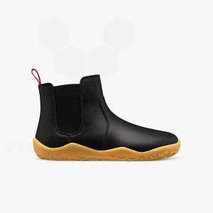 Obsidian Vivobarefoot Fulham II Kids' Shoes | AU020SZ