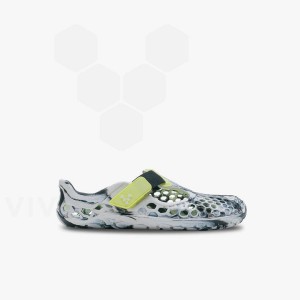 Obsidian / White Vivobarefoot Ultra Bloom Kids' Shoes | AU049PV