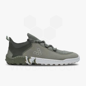 Olive Vivobarefoot Tracker Decon Low FG2 Men's Hiking Shoes | AU423FU