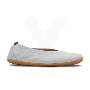 White Vivobarefoot Opanka Ballerina Women's Lifestyle Shoes | AU122UK