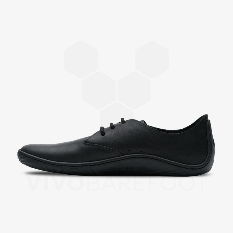 Black Vivobarefoot Addis Oxford Men's Lifestyle Shoes | AU297BA