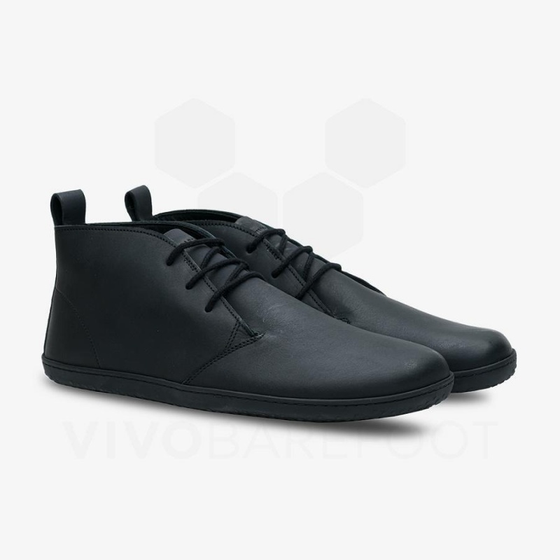 Black Vivobarefoot Gobi III Men's Lifestyle Shoes | AU318GY