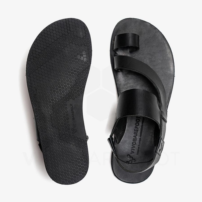 Black Vivobarefoot Opanka Sandal Women's Lifestyle Shoes | AU134IR