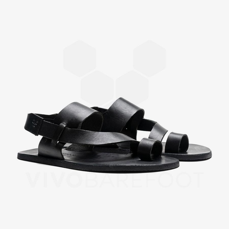 Black Vivobarefoot Opanka Sandal Women's Lifestyle Shoes | AU134IR