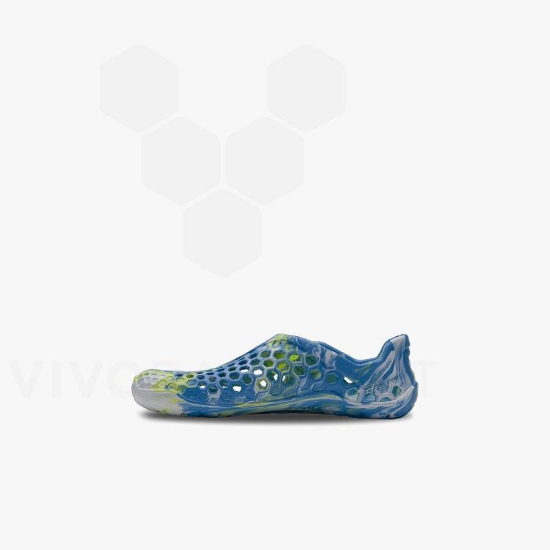 Blue Light Turquoise Vivobarefoot Ultra Bloom Preschool Kids' Shoes | AU050OB