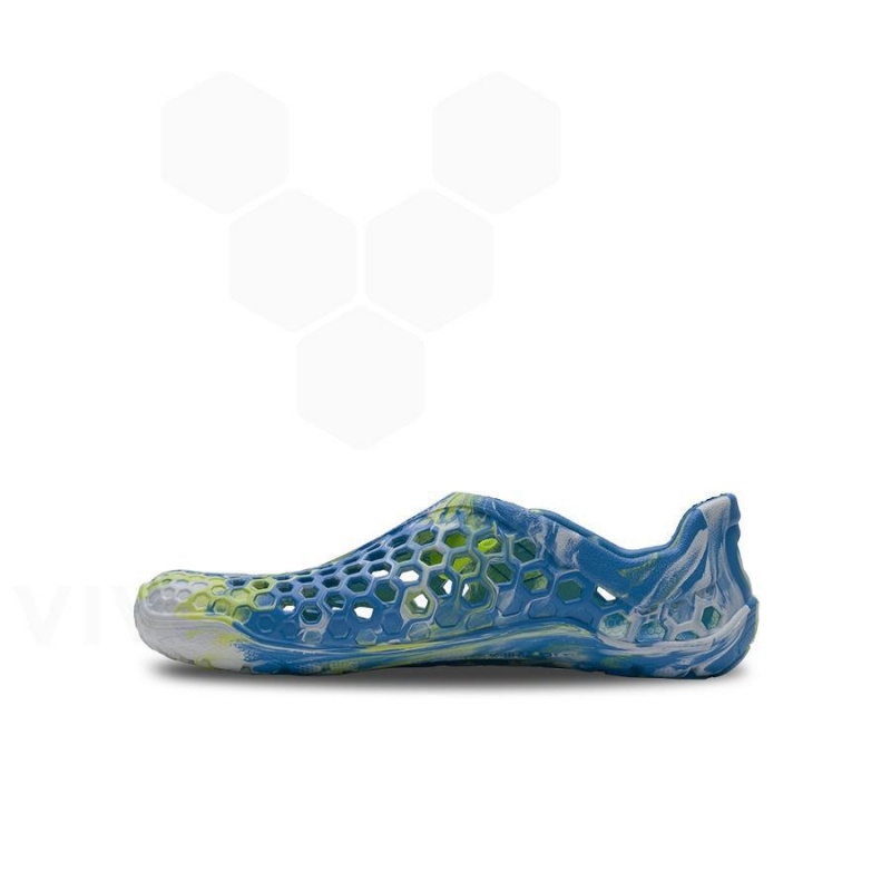 Blue Light Turquoise Vivobarefoot Ultra Bloom Juniors Kids' Shoes | AU045TL