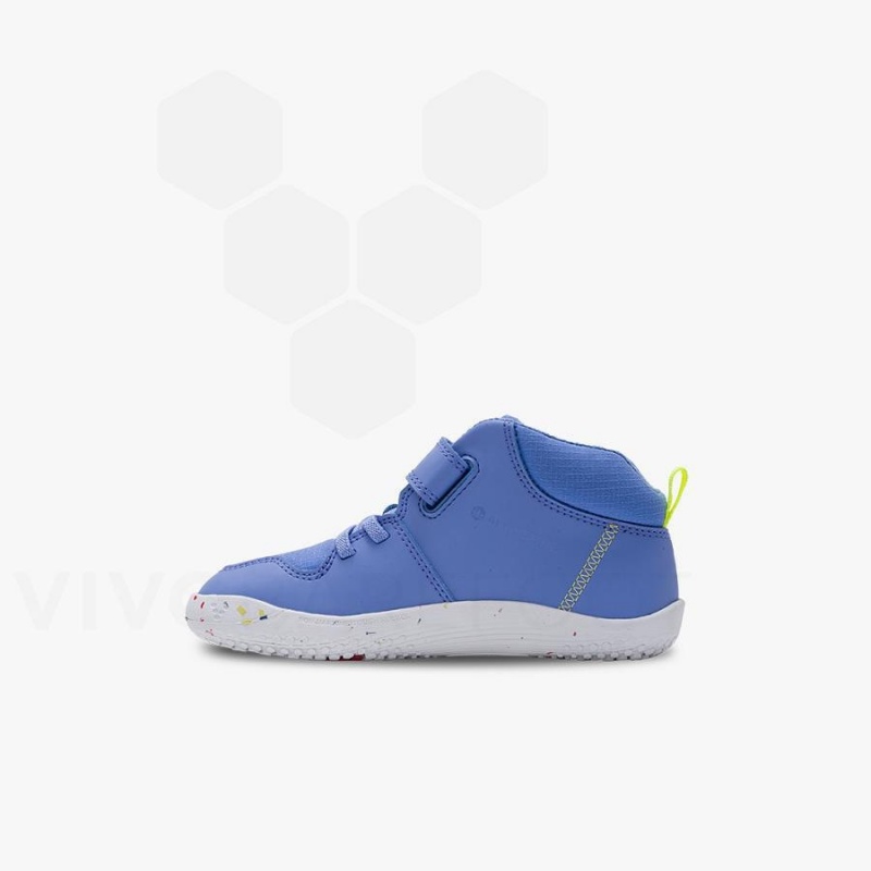 Blue Vivobarefoot Primus Ludo Hi Kids' Shoes | AU029JE