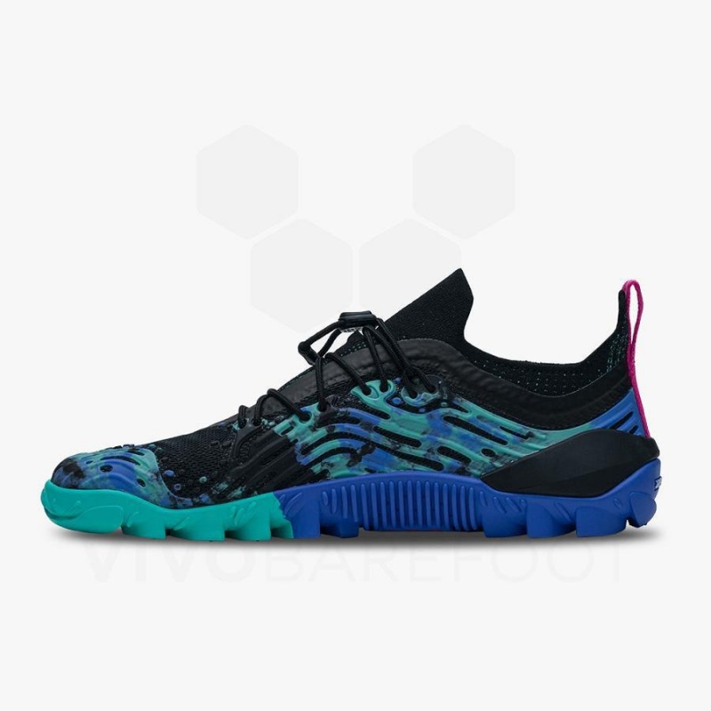 Blue / Black Vivobarefoot Hydra Esc Men's Trail Running Shoes | AU359RX