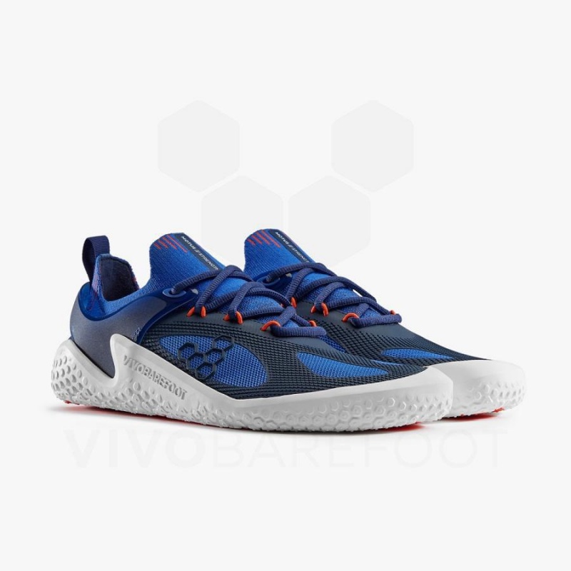 Blue / Navy / Orange Vivobarefoot Motus Strength Men's Training Shoes | AU353XG