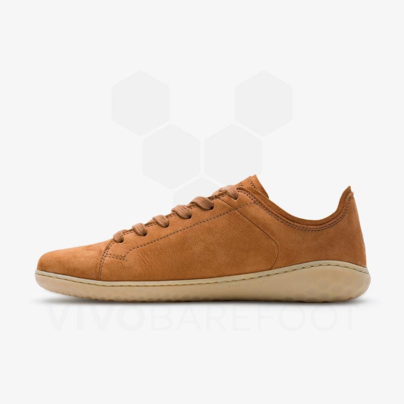 Brown Vivobarefoot Geo Court III Women's Lifestyle Shoes | AU148UK