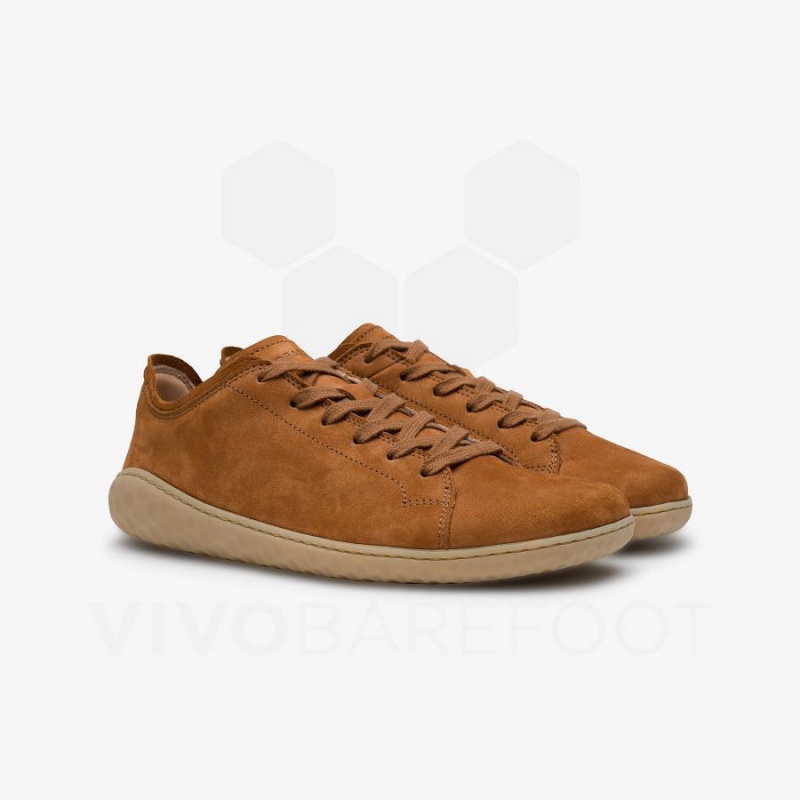 Brown Vivobarefoot Geo Court III Women's Lifestyle Shoes | AU148UK