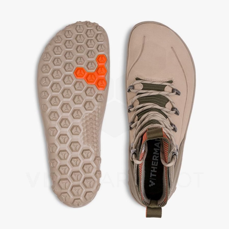 Brown Vivobarefoot Tracker Decon FG2 Men's Hiking Shoes | AU425DO