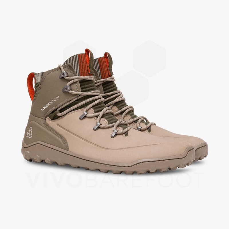 Brown Vivobarefoot Tracker Decon FG2 Men's Hiking Shoes | AU425DO