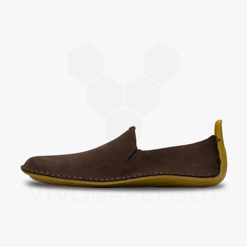 Coffee Vivobarefoot Ababa II Men's Lifestyle Shoes | AU302WH