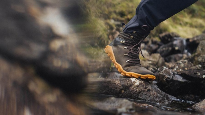 Coffee Vivobarefoot Tracker Forest Esc Women's Hiking Shoes | AU236KW