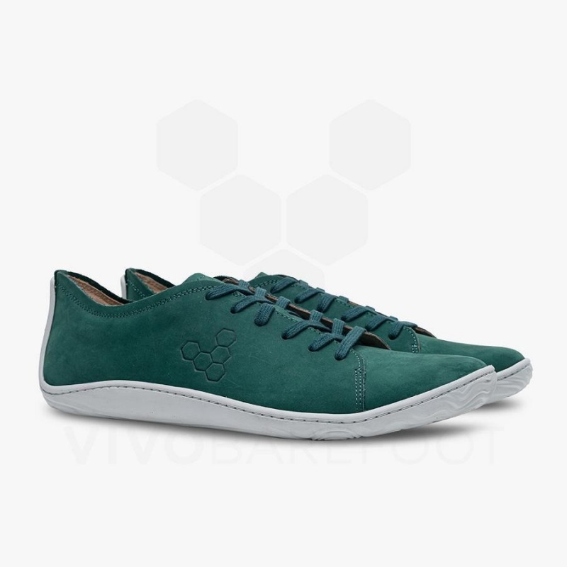 Green Vivobarefoot Addis Men's Lifestyle Shoes | AU312MM