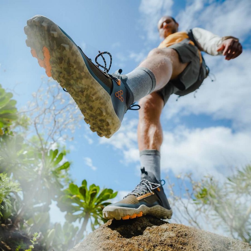 Green Vivobarefoot Magna Lite SG Men's Hiking Shoes | AU412QC