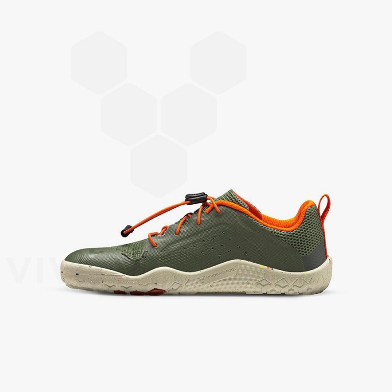 Green Vivobarefoot Primus Trail II FG Kids' Shoes | AU024OB