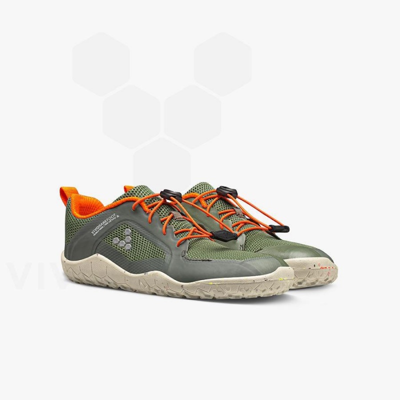 Green Vivobarefoot Primus Trail II FG Kids' Shoes | AU024OB