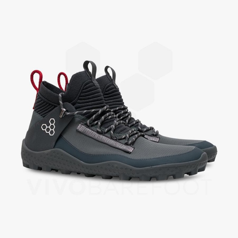 Grey Vivobarefoot Magna Lite WR SG Men's Hiking Shoes | AU438QC