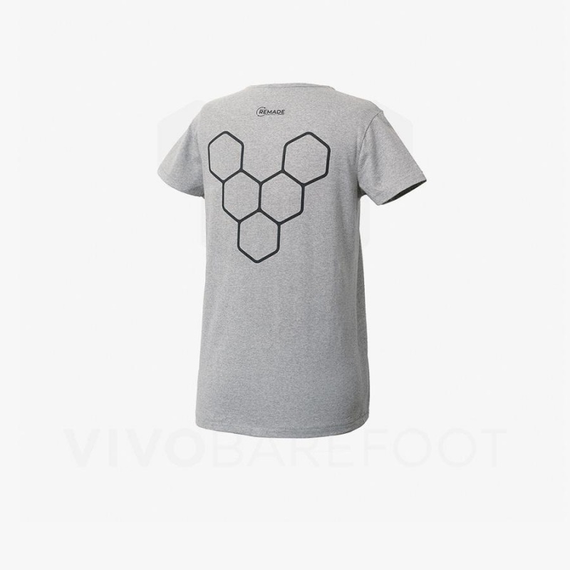 Grey Vivobarefoot Rapanui Sport Men's T Shirts | AU273ZD