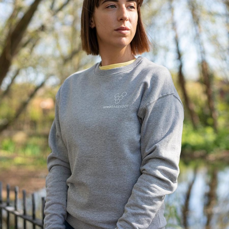 Grey Vivobarefoot Rapanui Sport Women's Sweatshirt | AU090AS