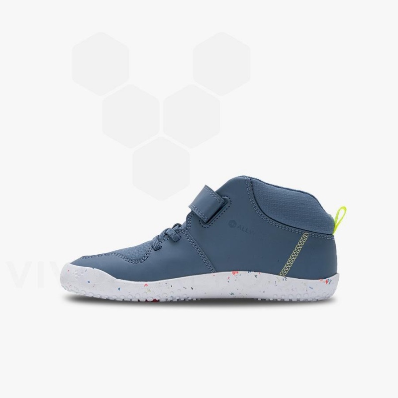 Indigo Vivobarefoot Primus Ludo Hi Juniors Kids' Shoes | AU027LQ