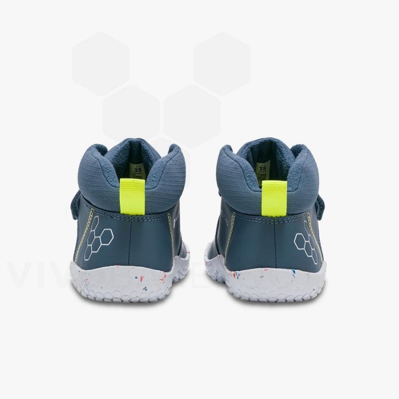 Indigo Vivobarefoot Primus Ludo Hi Juniors Kids' Shoes | AU027LQ