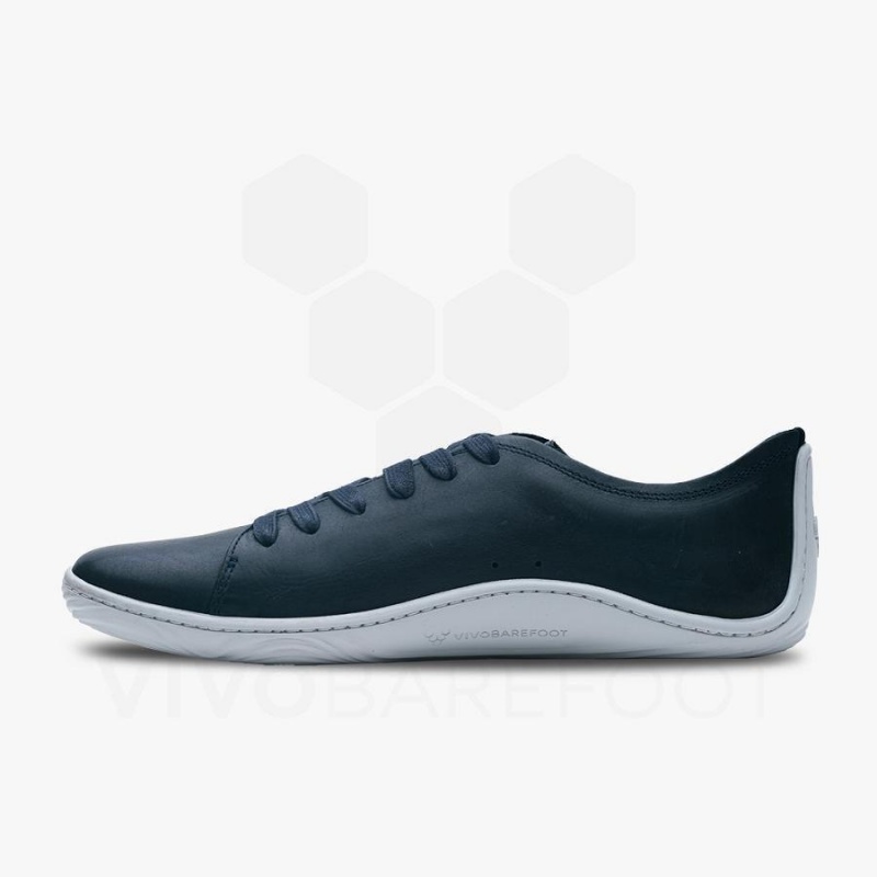 Navy Vivobarefoot Addis Men's Lifestyle Shoes | AU314KW