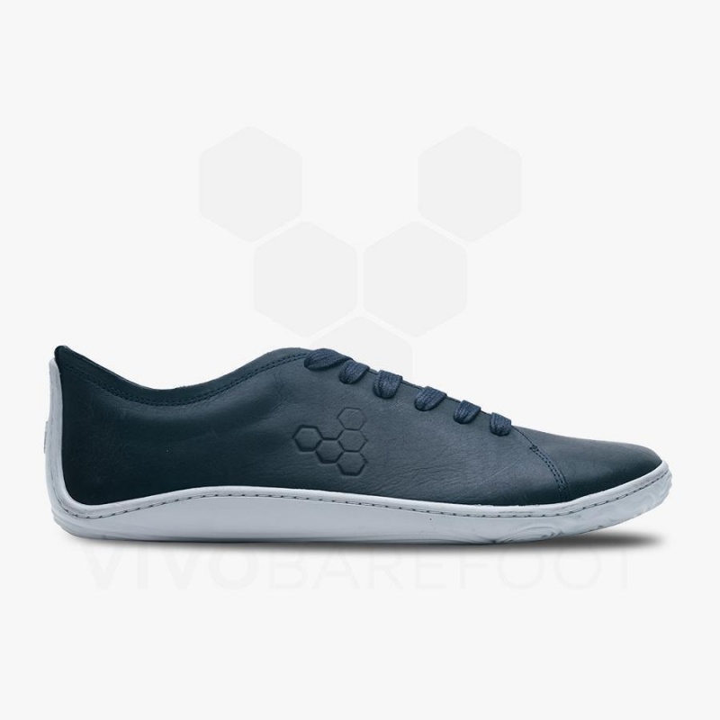 Navy Vivobarefoot Addis Men\'s Lifestyle Shoes | AU314KW