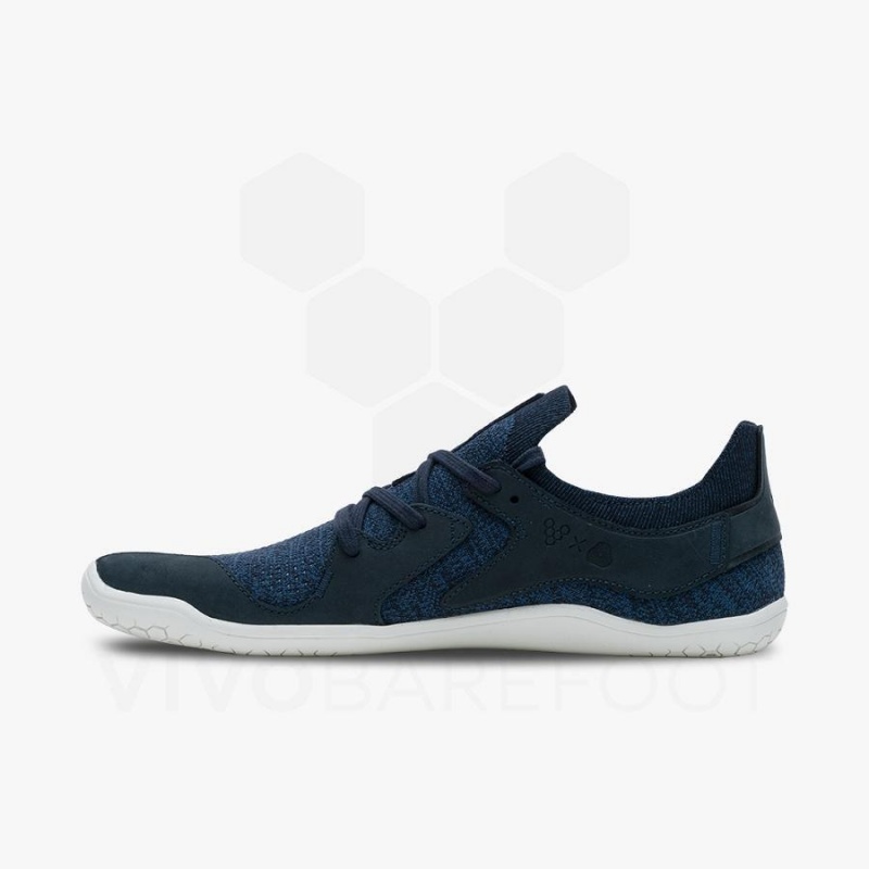 Navy Vivobarefoot Primus Asana Men's Lifestyle Shoes | AU307RX