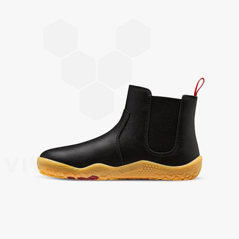 Obsidian Vivobarefoot Fulham II Kids' Shoes | AU020SZ