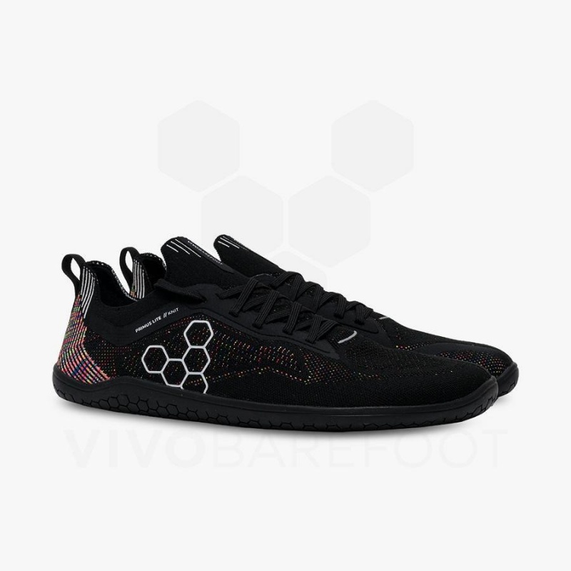 Obsidian Vivobarefoot Primus Lite Knit Men's Training Shoes | AU339LQ