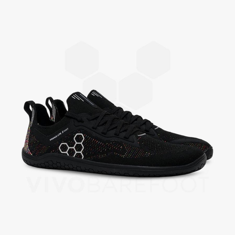 Obsidian Vivobarefoot Primus Lite Knit Women's Road Running Shoes | AU213HT