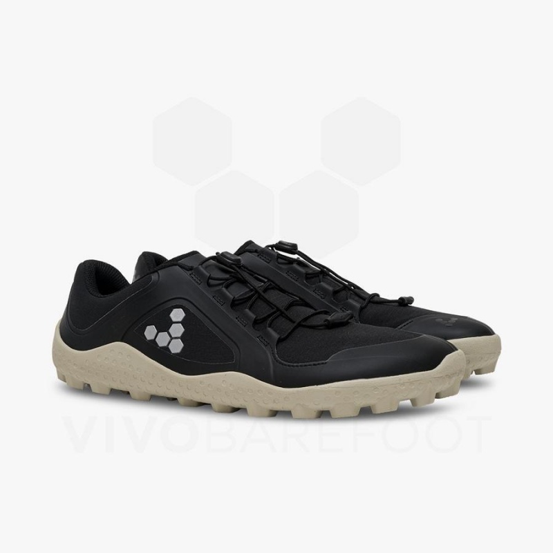 Obsidian Vivobarefoot Primus Trail III All Weather SG Men's Trail Running Shoes | AU363NN