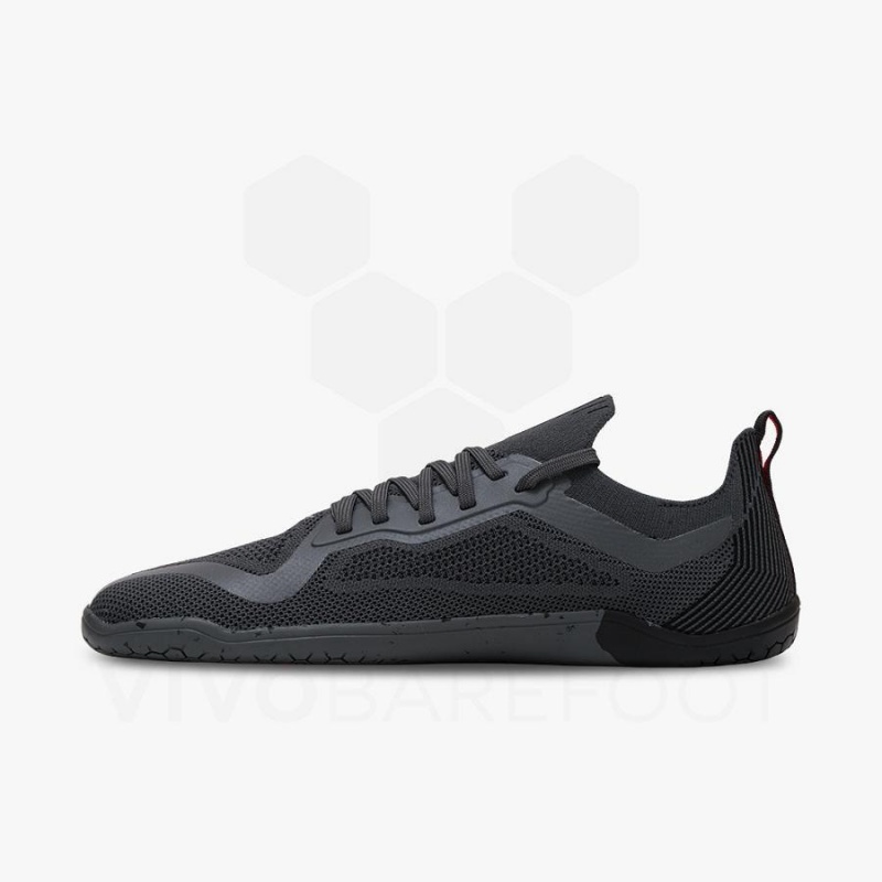 Obsidian / Dark Grey Vivobarefoot PREORDER 'PRIMUS LITE KNIT JJF' Women's Training Shoes | AU178QC